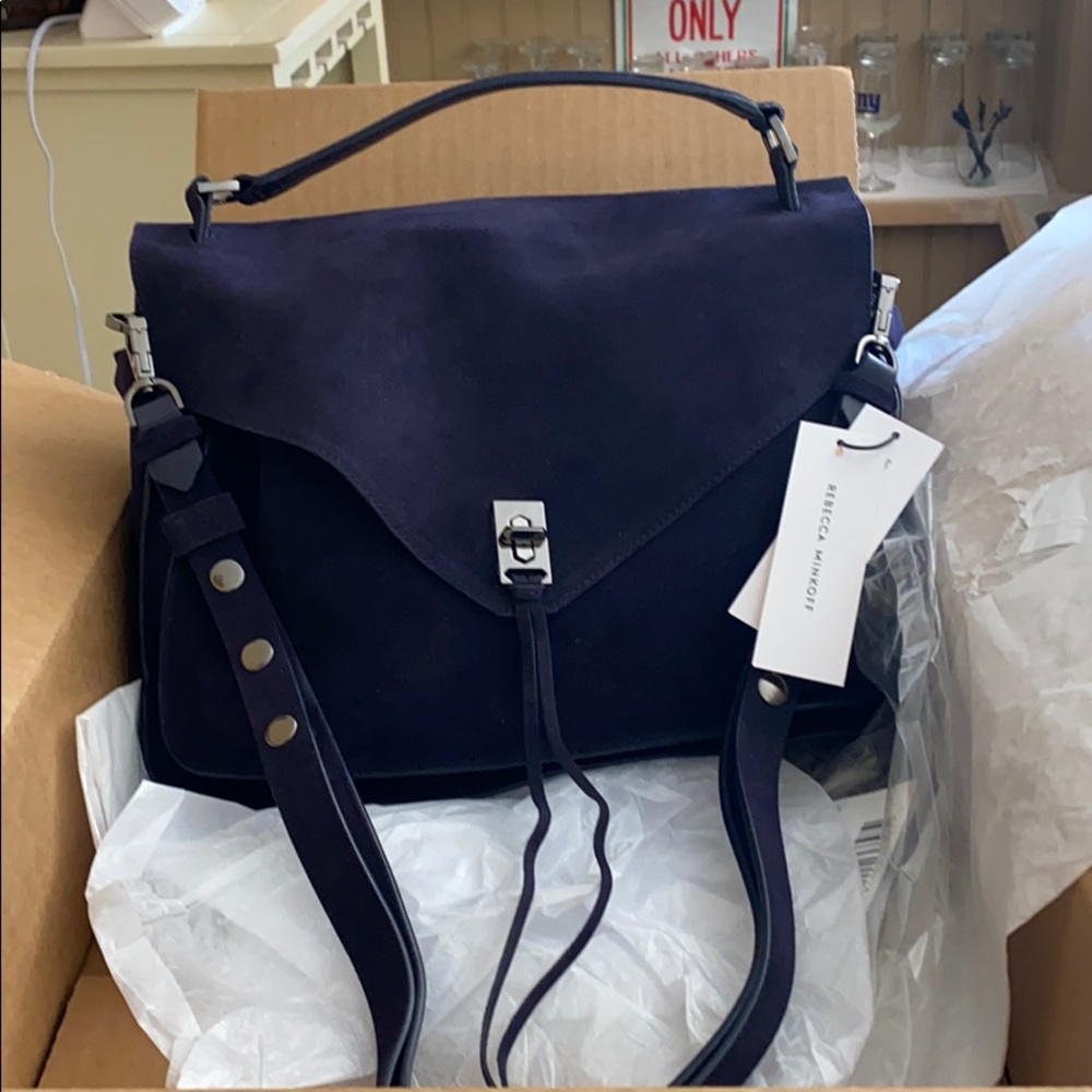 Rebecca Minkoff Purple Suede Purse - Picture 1 of 4